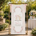 Custom Name Baby Shower Fabric Welcome Sign #5 - Image 2