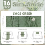 Sage Green Cheesecloth Table Runner 16 Pack 21x120 Inch Gauze Easter Spring Table Runner Sheer Polyester Cheese Cloth Boho Table Runners Decor for Wedding Baby Shower Candlelight Dinner - Image 4