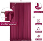30ft x 10ft Burgundy Backdrop Curtain for Parties Wedding Maroon Wrinkle Free Backdrop Drapes Panels for Birthday Party Bridal Shower Photo Photography Polyester Fabric Background Decoration - Image 5