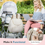 mommore Diaper Bag Backpack, Stylish Mini Baby Bag with Changing Pad - Image 2