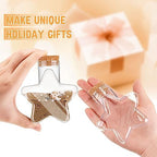 Yinkin 30 Pcs 5.5 oz Star Sand Art Bottles Plastic Clear Bulk, Cork Lid - Image 3