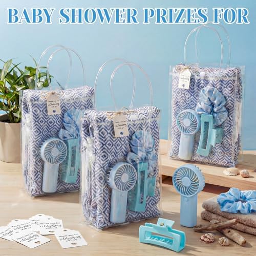 6 Set Baby Shower Game Prizes, Summer Beach Gift Set with Handheld Fans - Image 2