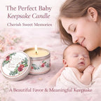 Majestic Zen Floral Scented Candles, Set of 9 for Baby Shower Party Favors and Gender Reveal Parties - Image 5