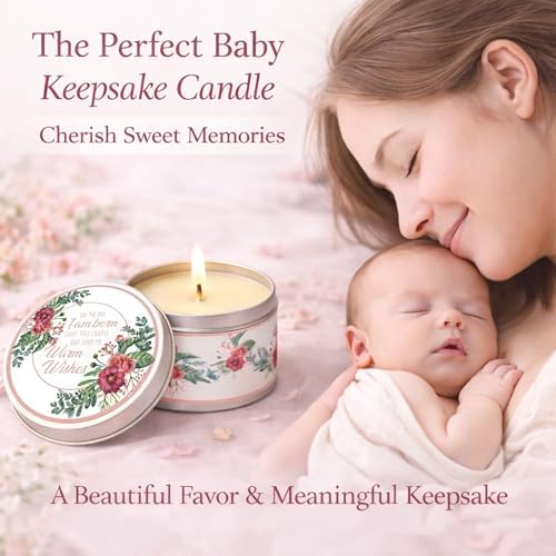 Majestic Zen Floral Scented Candles, Set of 9 for Baby Shower Party Favors and Gender Reveal Parties - Image 5