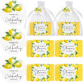 Queekay 48 Sets Bridal Shower Favors Scented Soap with Tags Bags, Lemon by Queekay