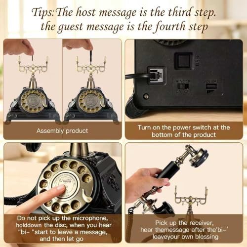 Audio Guest Book Wedding Phone,Record Customized Audio Messages for Parties - Image 4