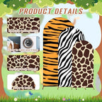 Safari Party Arch Backdrop Cover Set of 3 Wild Jungle Animal Birthday Decor - Image 3