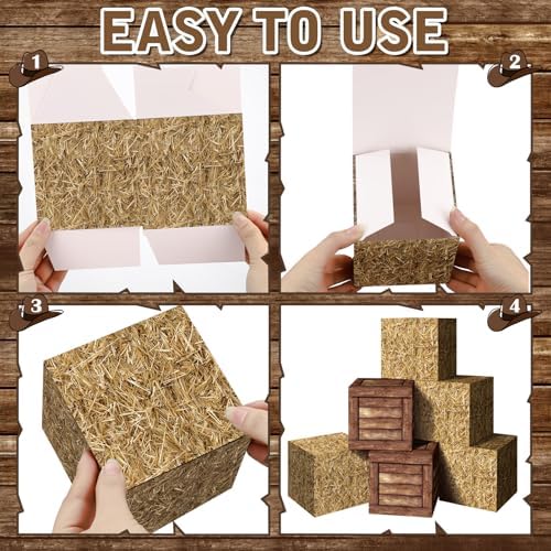 Roceei 96 Pcs Western Theme Party Decoration Set, Cowboy Party Supplies - Image 5