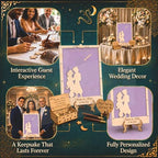 Personalized Wedding Guest Book Alternative Drop Box, Enchanted Night Theme - Image 5