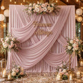 12ft x 10ft Dusty Pink Backdrop Curtains for Parties, Wrinkle Free 2 Panels Photo Backdrop Drapes Back Drop Cloth for Wedding Birthday Photography Background Decor by CO-AVE