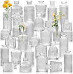 30 Pcs Clear Bud Vases Set, Baby Shower Decorations, Wedding Table Decor by ysnn