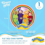 Treasures Gifted Officially Licensed Teletubbies Cake Decorations - 1 Cake Topper & 24 Cupcake Toppers & Wrappers - Teletubbies Birthday Party Decorations - Party Supplies (Pack of 2) - Image 2