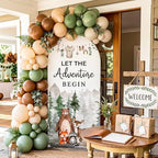 Tegeme 7.2ft Let The Adventure Begin Arch Backdrop Cover - Image 5