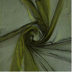 50 Yard Organza Fabric 44" Wide for Wedding Event Décor - Olive Green - Image 5