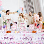 Funnymoom 452 Pcs Butterfly Baby Shower Party Decoration Supplies for 50 - Image 5