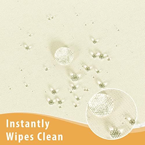 Obstal 2 Pack Table Clothes for 8 Foot Rectangle Tables, Cream - Image 3