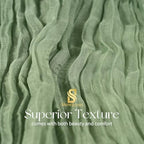 Showgeous 20 Pack Sage Green Cheesecloth Table Runner, 17 x 108 Inches - Image 4