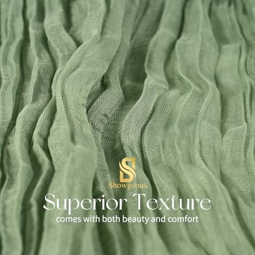 30 Pack Sage Green Cheesecloth Table Runner 17x108 Inches Boho Home Decor - Image 4