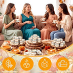 WILLBOND 12 Pcs Fall Pumpkin Cutie Pie Baby Shower Candle Favors Scented - Image 6