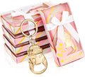 Sieral 24 Pcs Baby Shower Bottle Opener Party Favor for Guest Gold Keychain Gifts Decorations Souvenirs for Girls Boys Baby Birthday Gender Wedding Reveal Bridal Party Decor (Girl) by Sieral