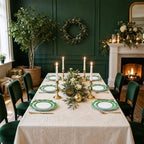 WDF 100PCS Green Plates Disposable - Heavy Duty Green Plates - 50 Guests Green Plastic Plate for Sping/Wedding/Birthday/Party - Image 6