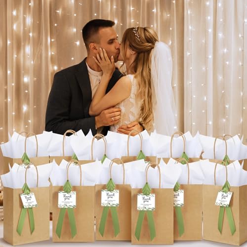 Sinload 48 Sets Welcome Bags for Wedding Guests Gift Bags with Handle - Image 6