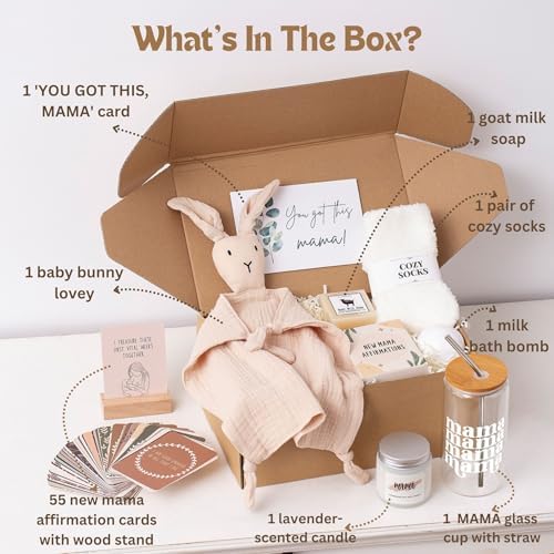 New Mom Care Package After Baby, 7pcs New Mom Gifts Set After Birth, Postpartum Gifts for Mom, After Birth Postpartum Essentials for Mom Kit, Pregnancy Gifts for First-Time Moms, Expecting Mom - Image 2