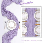 16 Pack 23 x 120 Inch Lilac Purple Table Runner 10Ft Cheesecloth - Image 6