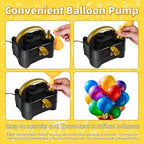 Bezente Pro Duralatex Pink Balloons - 100 Pack 12 inch Extra-Thick Pink Balloons and Electric Balloon Pump - Image 6