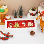 XINHPKGG 50 Pcs White Cookie Boxes 12x5x1.5 Inch Bakery Boxes with Window - Image 5
