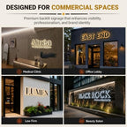 Custom Business LED Backlit Channel Sign for Company Office Shop - Image 5