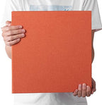 Large Photo Album Self Adhesive 4x6 5x7 3x5 8x10 Scrapbook Magnetic Album DIY Scrap Book Length 13 x Width 12.8 (Inches) 120 Black Sticky Pages Linen Cover DIY Photo Album(Orange) - Image 6