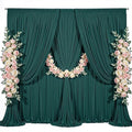 40x8ft Hunter Green Backdrop Curtain for Parties Wrinkle Free Fabric Backdrop Curtain Birthday Party Photo Backdrop Drapes for Wedding Baby Shower Christmas Photography Back Drop 8 Panels 5x8FT by Suppromo