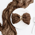 Brown 60 Pack Cheesecloth Napkins Washable 21x21 Inches Brown Cloth Napkins Set of 60 Dinner Table Napkins for Wedding Summer Bridal Baby Shower Rustic Boho Cotton Gauze Party Table Decor - Image 4