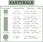 SASTYBALE Sage Green Gray Rectangle Jacquard Tablecloth 60x120 Inches - Image 5