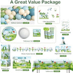 282pcs Hole in One Birthday Decorations for Golf Theme, Serves 25 - Image 3