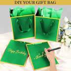 Addblu 100 Pack Bulk Luxury Gift Bags with Handles & 100 Tissue Papers - Image 5