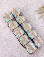 10 Pieces Handmade Wooden Milk Bottle Tea Candle Holder, Baby Birthday Party Favors | Gender Reveal Guest Favors with Personalized Tags, Baby Boy Gender Reveal (Light-blue) - Image 2