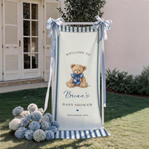 Custom Name Baby Shower Fabric Welcome Sign #3 - Image 4
