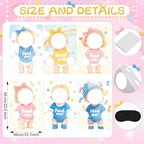 6 Sets Baby Shower Feed The Baby Game, Funny Blindfolded Baby Shower - Image 2