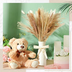 Canlierr 12 Sets Baby Shower Centerpieces Bear Vase Pampas,Ceramics,Boho - Image 3