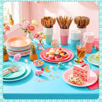 Mimorou 354 Pcs Tropical Coral Party Supplies for 50 Guestes - Image 6