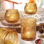 36 Pcs Amber Candle Holders - Vintage Candle Holder for Rustic/Boho Wedding Table centerpieces, Bridal Shower, Baby Shower Decoration - Image 2