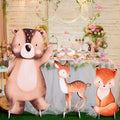 Leinuosen 3 Pcs Large Woodland Animal Cutouts Baby Shower Party, Woodland by Leinuosen