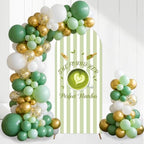She Found Her Perfect Match Bachelorette Arch Backdrop Cover Tea Matcha Themed Party Decorations Green 6ft Balloon Arch Stand Backdrop for Women Match Made in Heaven Bridal Shower Engagement Supplies by ZestZing