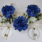 Royal Blue Flower Table Centerpieces, Set of 6, Rose & Hydrangea - Image 6