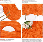 14 Pack Orange Cheesecloth Table Runner 17x108 Inch Semi Sheer Boho Gauze Cheese Cloth Fabric Table Runners, for Wedding Party Baby Shower Birthday Home Decor Garden Farmhouse - Image 4