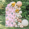 Cartoon Axolotl Arch Backdrop Cover 7.2 FT, Pink Ambystoma Mexicanum Green Seaweed Ocean Coral Wedding Arch Cover Stretchy Backdrop Stands Covers for Birthday Party Ceremony Banquet Decor by Unknown