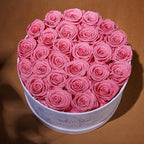 Prifroti 27 Flowers in a Luxury Suede Box, Birthday Gifts for Women, Preserved Flowers, Mothers Day Roses Gift for Mom, Light Pink - Image 4