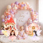 5 PCS Large Fairy First Birthday Decoration, Fairy Cardboard Cutouts, 27.5" x 21.6" Mushroom & Teapot Yard Signs, Standup Photo Booth Props for Woodland Fairytale Party, Lawn & Garden - Image 4